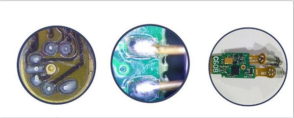 光通訊FPC軟板與光器件焊接， PCB硬板與光器件焊接圖示